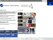 Tablet Screenshot of custom-technology.co.uk